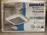 Broan-nutone 791LEDM Flex Series 110 Cfm 1.5 Sones Ventilation Fan W/ Lighting. Fixed Price $149.79.