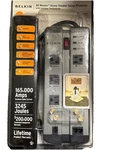 Belkin Transient Voltage Surge Suppressor Home Theater (model AS10600-08). Fixed Price $59.99.
