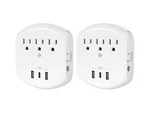 Clear Power 2-PACK Wall Charger 3-OUTLET+3-USB-2PACK. Fixed Price $28.95.
