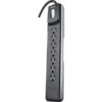 (2)-WOODS 7-OUTLET 1440J Black Surge Protector Strip W/10 Ft. Cord 41496. Fixed Price $78.89.