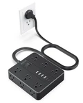 Flat Plug Power Strip, Aofo 5 Ft Extension Cord With 12 Outlets & 6 Usb Ports.... Fixed Price $40.00.