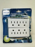 Philips Grounded 3 Outlet Taps - Home Power Indoor 2 Pack. Fixed Price $9.99.