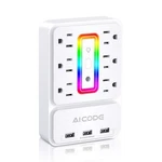 Multi Plug Outlet Extender,aicode 6 Surge Protector With 3 Usb.... Fixed Price $29.07.