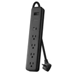*2-PACK Commercial Electric 6 Ft. 4-OUTLET Surge Protector 1 Usb-a Usb-c Black. Fixed Price $21.77.