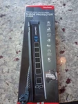 Cyberpower HT706UC 7-OUTLET Surge Protector Ft. Braided Cord Usb Coax, Black. Fixed Price $10.12.