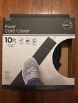 Black Cordinate 10FT Floor Cover, Cable Protector, Hide Extension Cords,. Fixed Price $25.00.