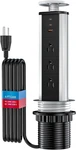 Btu 20W Pop Up Outlet For Kitchen Countertop, Retractable Black&silver. Fixed Price $45.82.