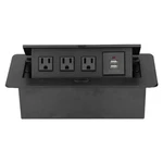 Up Power Strip, Recessed Table Socket Desktop With 3 Outlets 2 Usb. Fixed Price $50.82.