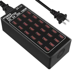 Usb Charging Station, 100W/20A 24 Port Desktop Multiple Device Charger Statio.... Fixed Price $43.35.