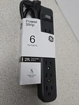 Ge 6-OUTLET Power Strip, 2 Ft Extension Cord, Heavy Duty Plug, Grounded,. Fixed Price $11.82.