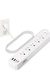 Power Strip, 20W Pd, 1250W/10A, 4.9FT Flat Plug Mountable Outlet Usb Port. Fixed Price $19.99.