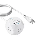 Anker Usb Travel Power Strip 321 Charging Station 8FT Cord - White. Fixed Price $30.85.