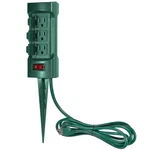 Bestten Outdoor Power Strip With Covers And Overload 6 Outlets - 9FT, Green. Fixed Price $42.01.