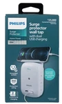 Philips 6-OUTLET Wall Tap Surge Protector And Usb Charger W/ Removable Shelf New. Fixed Price $29.16.