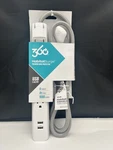360 Electrical Habitat Premium Surge Protector Power Strip + 2.4A Dual Usb Ports. Fixed Price $23.98.