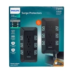 Philips 17-OUTLET Surge Tap/protector Combo Pack Black/gray SPP9853B/37-T1-DI1. Fixed Price $48.96.