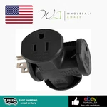 Ge 3-OUTLET Grounded T-shaped Tap Adapter, Heavy Duty, Black, 50872. Fixed Price $14.99.