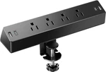 Desk Clamp Power Strip, Flat Plug Fast Charging Station, Mount Surge Pro.... Fixed Price $38.95.