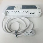Fellowes 10 Outlet Premier Dual Plane With Phone 1430 Joules Vtg Works Great. Fixed Price $65.00.
