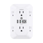 Addtam Surge Protector Extender, 6-OUTLET Splitter With 4 Usb Wall Cha.... Fixed Price $17.91.