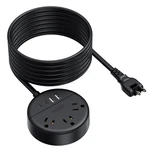 Prong Extension Cord 9.8FT, 1625W/15A Power Strip, 3 Outlets & Us.... Fixed Price $40.79.