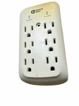 Commercial Electric YLCT-30 White Portable 6-OUTLET Wall Mount Surge Protector. Fixed Price $18.00.