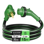 30 Amp 15 Feet Rv Power Cord, Heavy Duty 10 Gauge Stw With Led Ind.... Fixed Price $57.81.