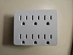 Litesun 6-OUTLET Tap LA-19 Adapter W/ground Light Almond 15A-125V. Fixed Price $6.95.