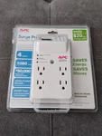Apc 4-OUTLET Wall Surge Protector With Timer-controlled Outlets, New/opened Box. Fixed Price $22.99.