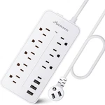 20FT Surge Protector Power Strip Extension Cord With Usb C, Flat Plug. Fixed Price $36.94.