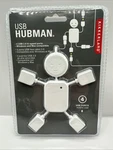 Kikkerland Hubman White FL-HT4, Port 15A Surge Protector Cord Approx 35" Long. Fixed Price $39.99.