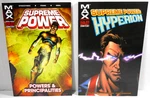 Lot 2 Marvel Max Comics Strip Books Supreme Hyperion Powers Principalities. Fixed Price $29.99.