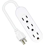Kab Enterprise PS-304 White Mini 3-OUTLET Power Strip Quantity 1. Fixed Price $24.36.