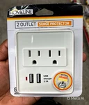 Homeline 2-OUTLET Surge Protector Wall Tap W/ Usb Ports 245J White. Fixed Price $20.00.