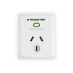 Monster Single Socket Surge Protector - White. Fixed Price $42.19.