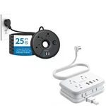 Extra Long Extension Cord 25 Ft, Ntonpower Flat Plug Strip With 3 Outle.... Fixed Price $71.23.