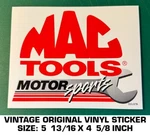 Mac Tools Motorsports Vintage Original Vinyl Decal Sticker-automotive-american. Fixed Price $7.24.