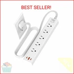 Hopow Flat Plug Power Strip, 6 Ft Ultra Thin Extension Cord, Surge Protecto. Fixed Price $21.05.