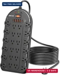 24 Ac Outlets Power Strip Surge Protector With 6 (2 Usb-c) 3400J 8FT. Fixed Price $42.99.