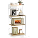 Baker's Rack Kitchen Storage 4 Shelves Power Strip S-hooks Paper Towel Holder Us. Fixed Price $71.98.