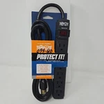 Tripp Lite Outlet Surge Protector 6-FT Cord Black TLP6B New. Fixed Price $16.99.