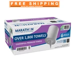 Marathon Centerpull Premium 1-PLY White Paper Towels 6 Rolls 300SHEETS/ROLL. Fixed Price $59.99.