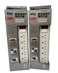 2 Pack Uninex 6-OUTLET Power Strips W/surge Protection 3FT Cord Lighted Switch. Fixed Price $18.74.