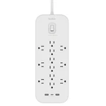 Belkin SRA007P12TT6 6FT 12-OUTLET Surge Protector + Usb-c And Usb-a Ports. Fixed Price $102.19.