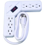 Southwire Woods L-shaped Power Strip 6-OUTLETS 4 Foot Cord, White. Fixed Price $28.76.