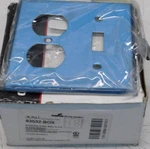 Cooper 93532-BOX 2-GANG Switch/outlet Stainless Steel Wall Plate New Of 10. Fixed Price $29.00.
