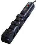 Echogear Surge Protector Power Strip With Rotating Outlets, Flat Plug, Long. Fixed Price $46.99.