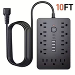 17-IN-1 Surge Protector Power Strip 11 Ac Outlets 6 Ports Usb-c Extension. Fixed Price $29.99.